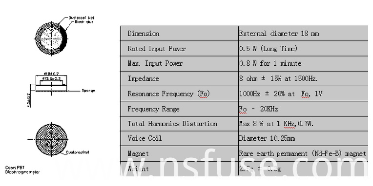 Buzzer Piezo Buzzer Electronic Buzzer with Wire Piezo Transducer (Lead wire type)